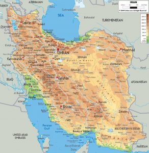 map of Iran