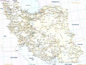 map of Iran